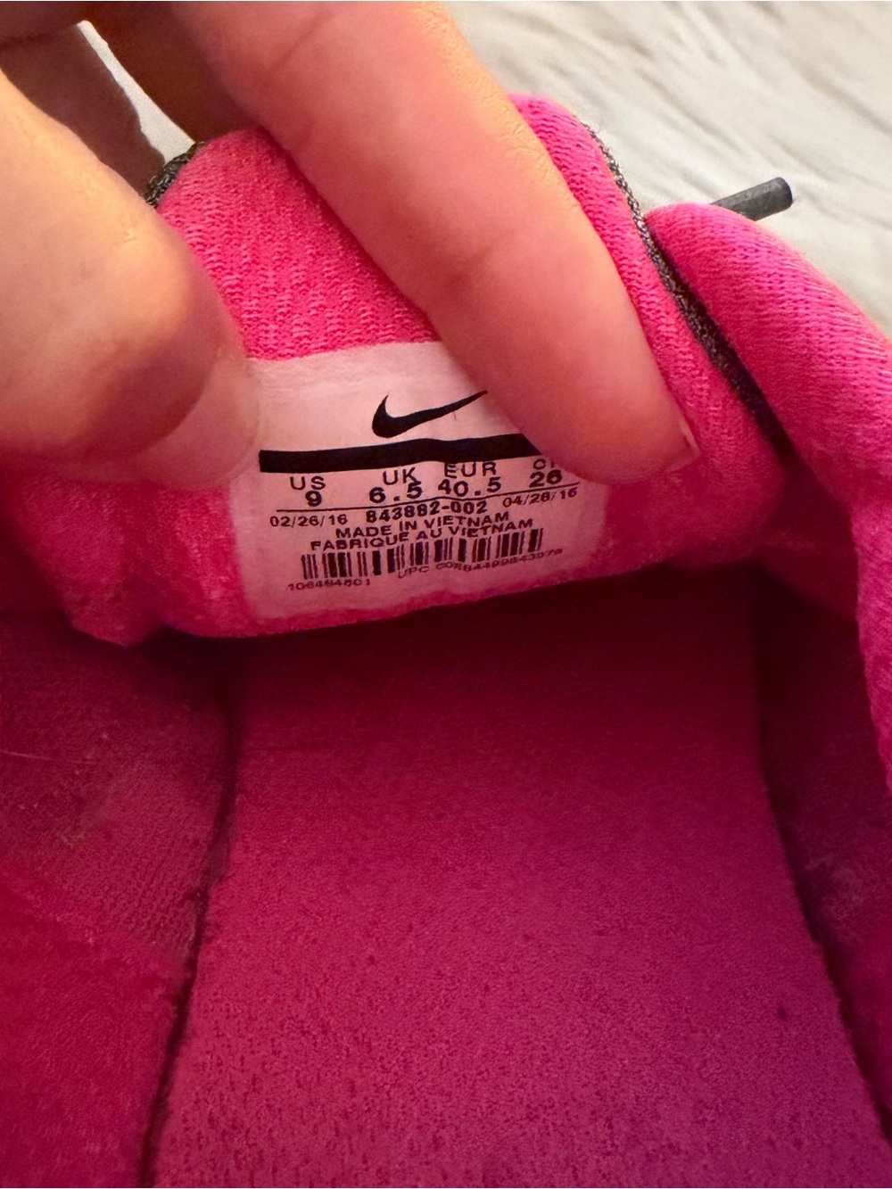 Nike Women’s Gray and Hot Pink Athletic Running Sneakers - Picture 6 of 6
